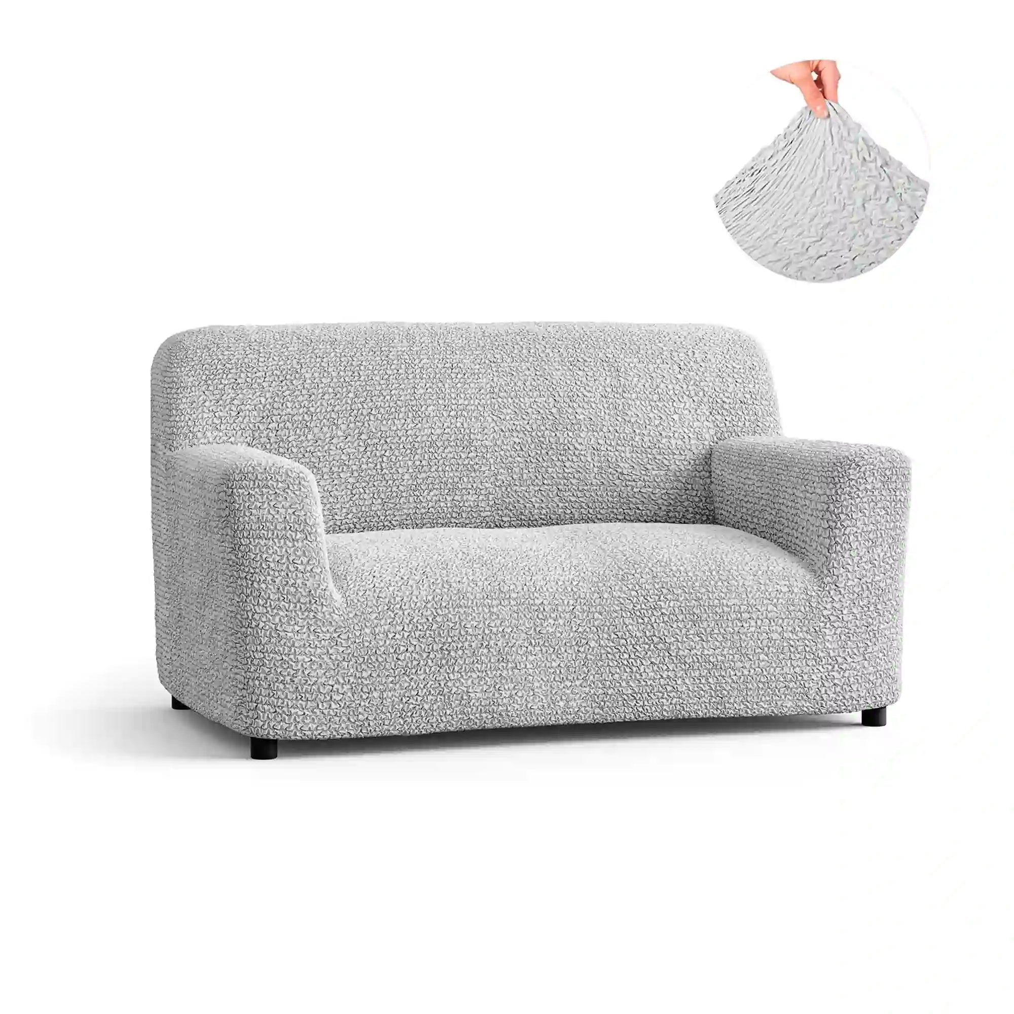 2 Seater Sofa Cover - Pearl, Microfibra